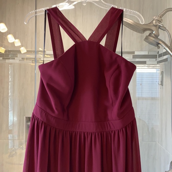 Air of Romance Burgundy Maxi Dress - Picture 5 of 10